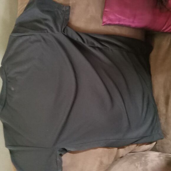 Dark Gray Men's Poly Quick Dry T-Shirt - Picture 2 of 3